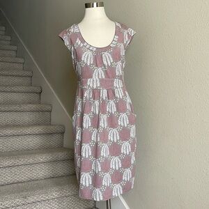 Boden Sz 8R Margot Jersey Knit Cap Sleeve Dress